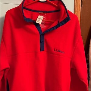 NWT L.L. Bean Red and Blue Women's Jacket